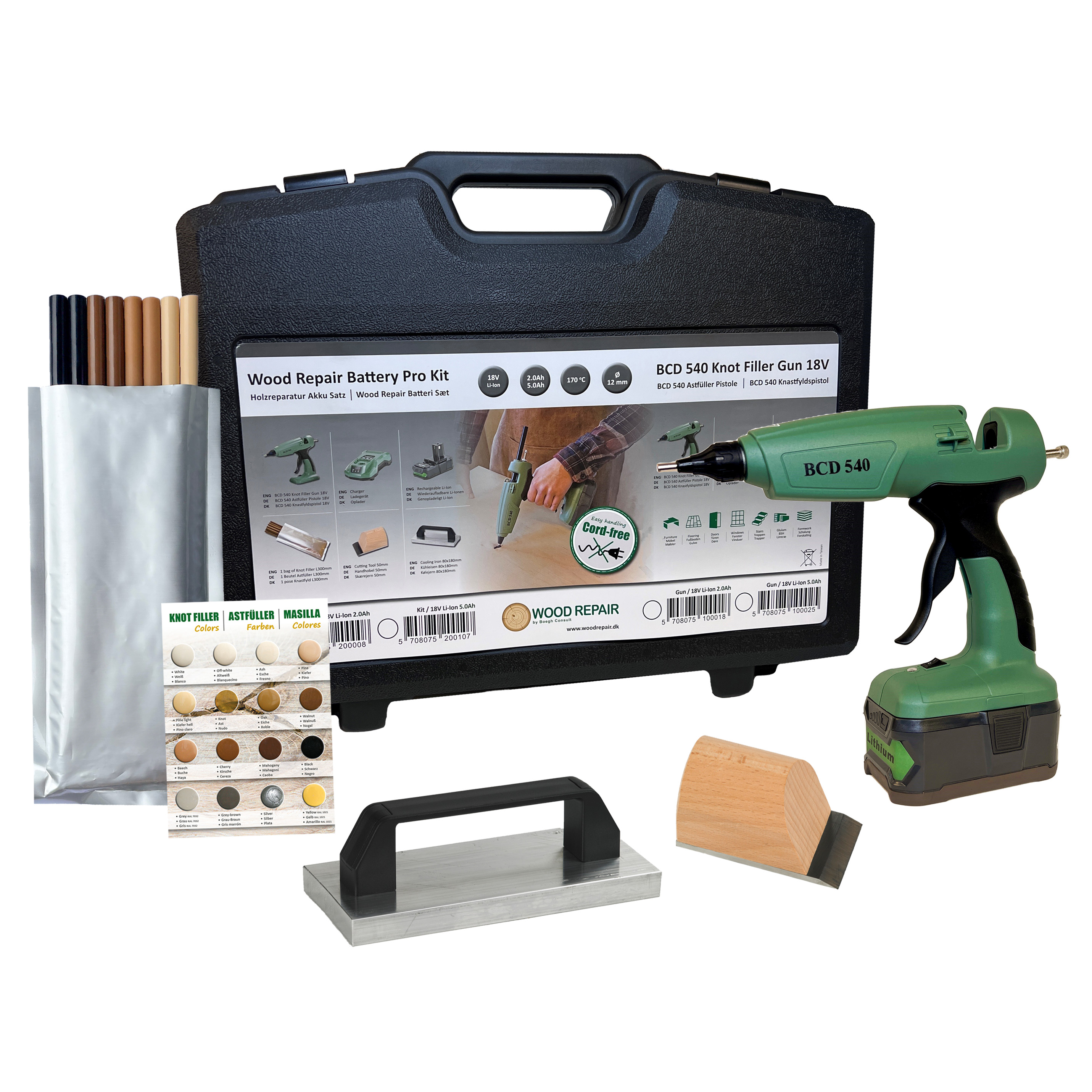 Wood Repair Batteri PRO Kit